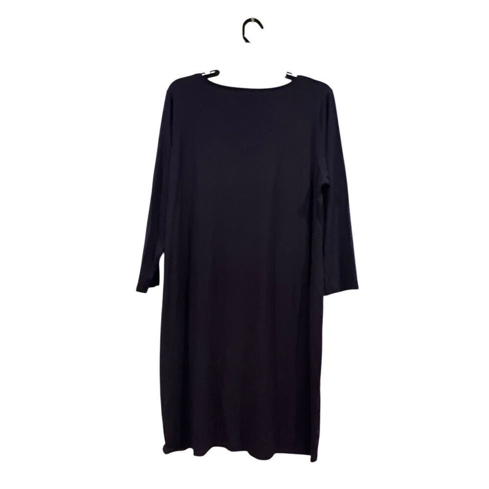 Eileen Fisher Black long sleeve Dress Sz.L